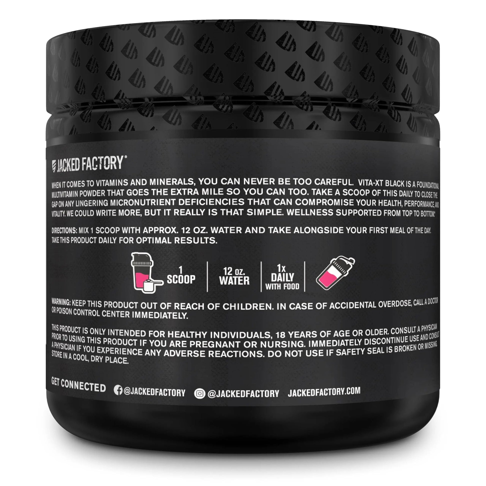 Jacked Factory Vita XT Performance Vitamin Powder - Daily Multivitamin Powder for Men with KSM-66 Ashwagandha, Prebiotic Fiber Jacked Factory Au supplements