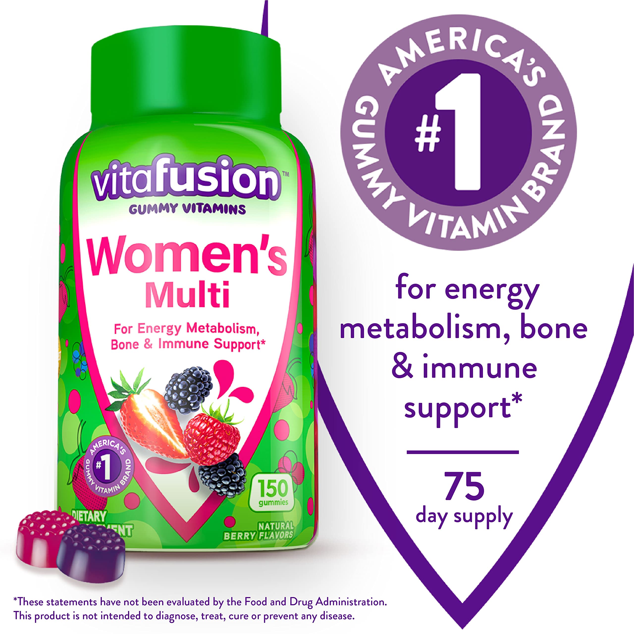 Vitafusion Fiber Well Sugar Free Fiber Supplement & Womens Multivitamin Gummies Vitafusion Au supplements