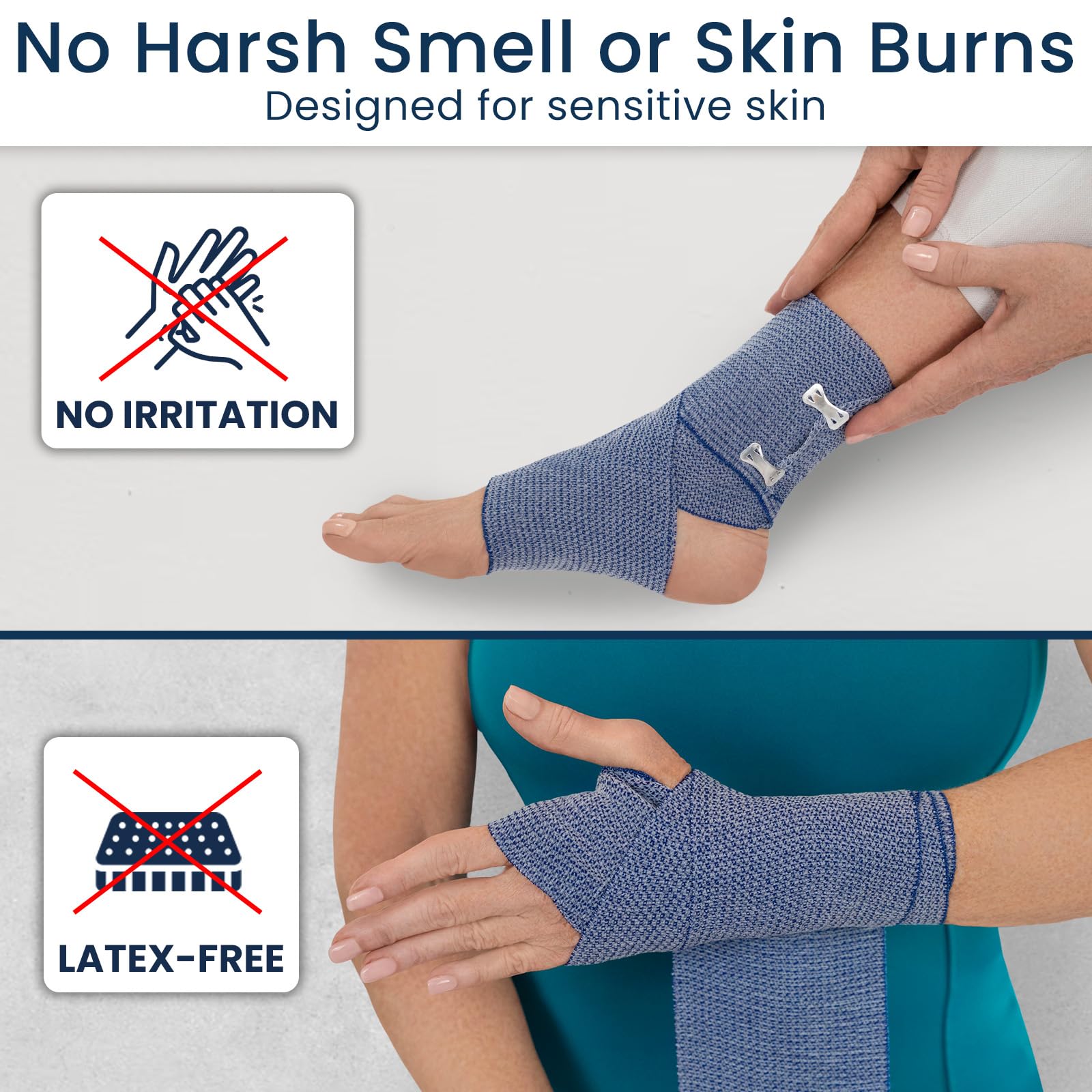 Dr Pat's Ice Tape - Cooling Bandage Wrap Athletic Tape - Compression Instant Cold Compress Wrap with Menthol - Elastic, Athletic for Sore Muscles, Pain Relief Now, Swelling, Recovery, Sports Dr. Pat's buy supplements Au