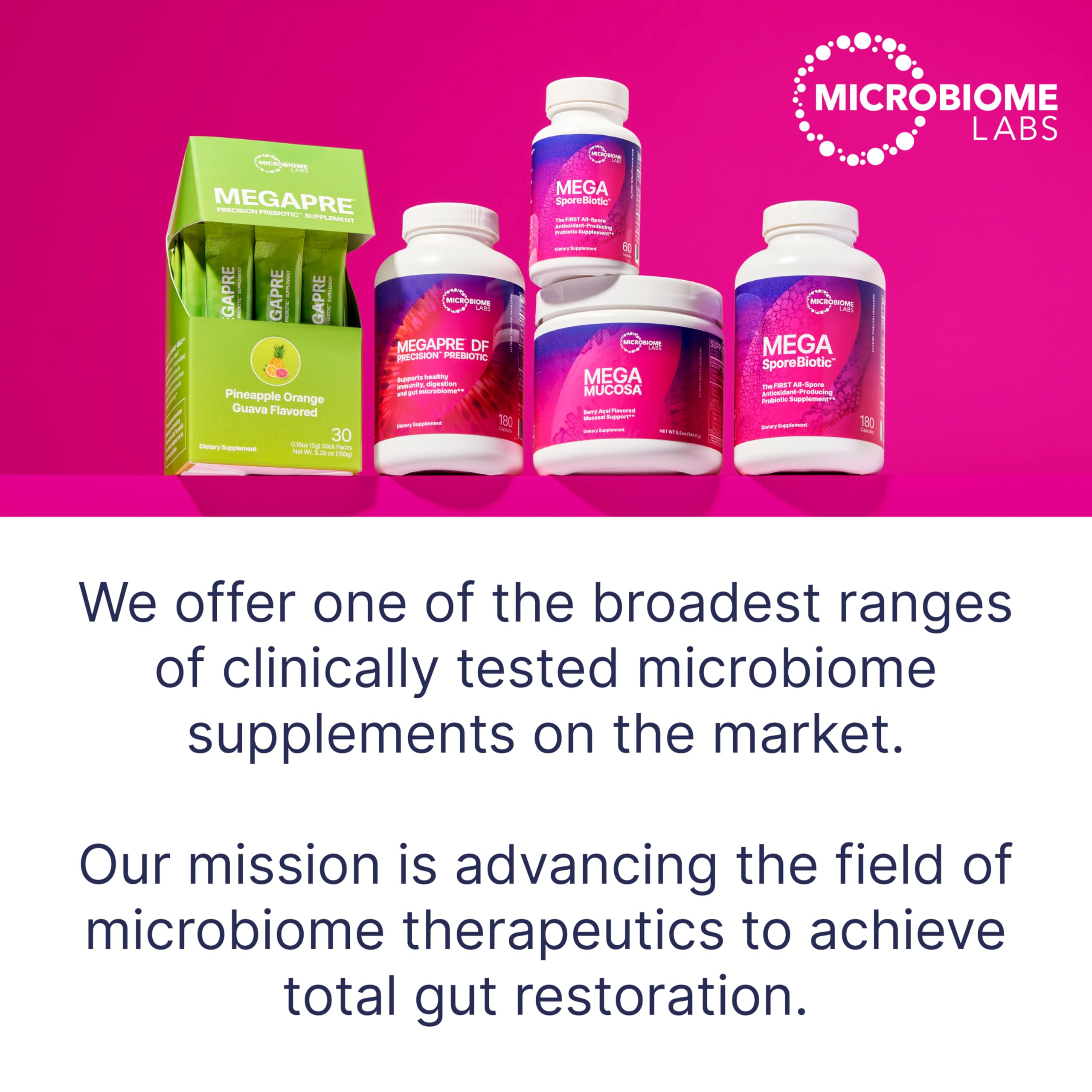 Microbiome Labs MegaSporeBiotic Probiotics for Women & Men - Spore-Based Probiotic for Gut Health & Digestive Support - Shelf-Stable, Travel-Friendly, Mens & Womens Probiotics (60 Capsules) Microbiome Labs Au supplements