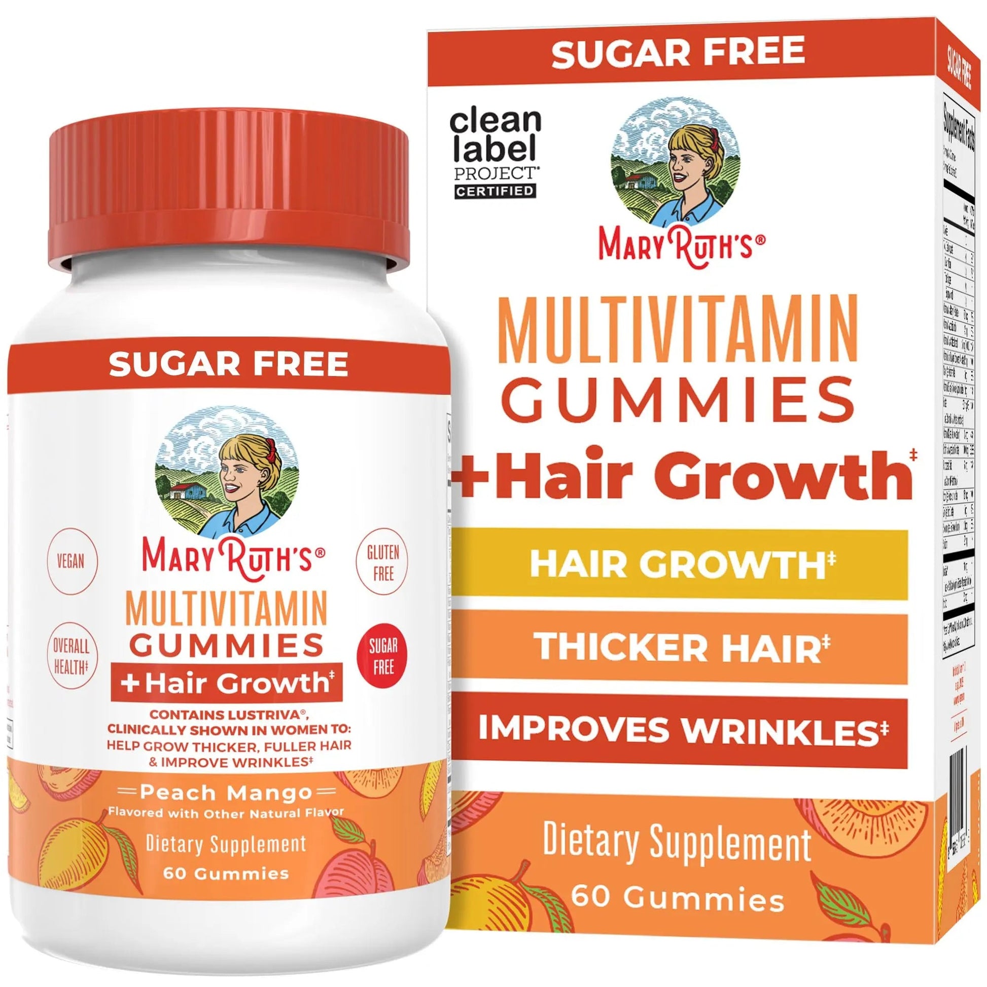MaryRuth's Multivitamin + Hair Growth Gummies | with Lustriva® | Biotin 10000mcg | B Vitamins | Formulated for Thicker Hair MaryRuth Organics Au supplements