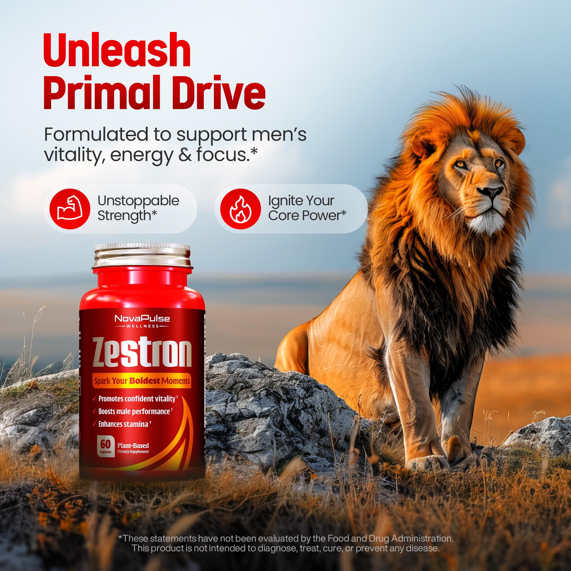 Male Enhancing Supplement Fast Acting Enlargement Pills for Men - Enhanced Size, Drive, Blood Flow, Libido, Testosterone Booster, Strength, Endurance - Boost Performance & Confidence - 60 Capsules NovaPulse Wellness Au supplements