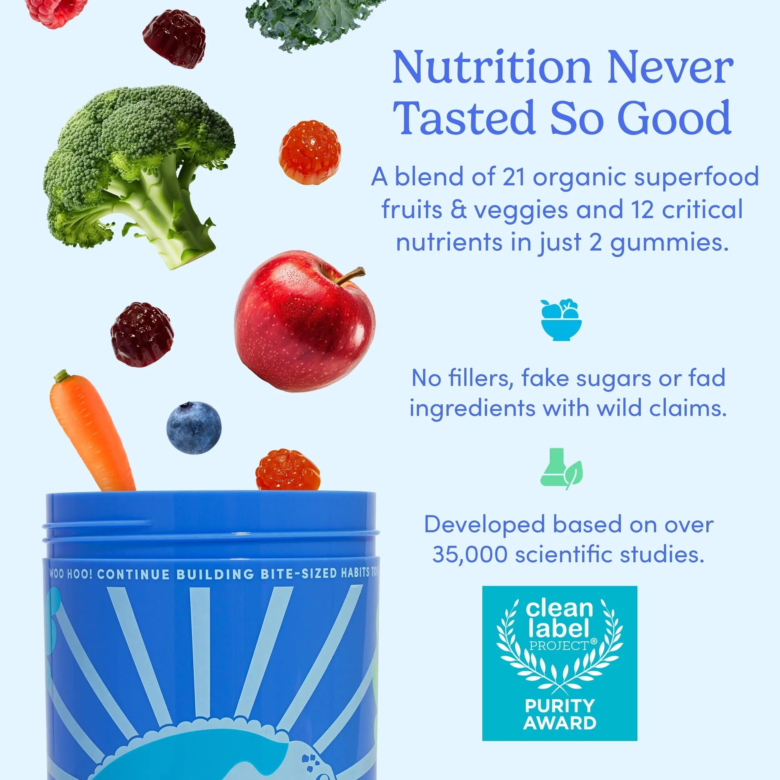 FIRST DAY Vitamins for Teens - Teen Multi Vitamins for Girls & Boys 12-17, Organic Fruit & Veggie Blend - 12 Key Nutrients FIRST DAY Au supplements