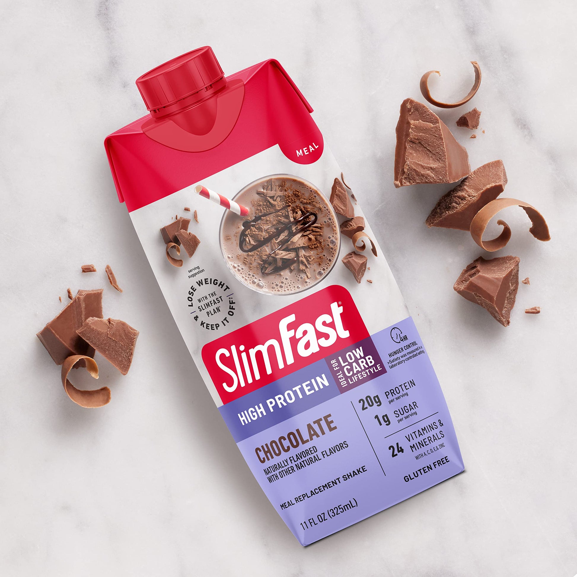 SlimFast Protein Shake, Chocolate- 20g Protein, Meal Replacement Shake Ready to Drink SlimFast Au supplements