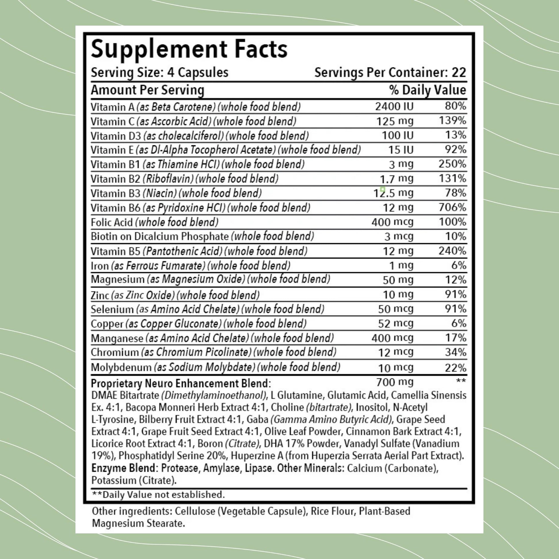 Optimal Health Systems Brain | Most Comprehensive Nootropic + Enzyme Delivery | 700 mg Scientific Neuroenhancment Blend | Boost Mood, Memory & Focus | 90 Capsules Optimal Health Systems Au supplements