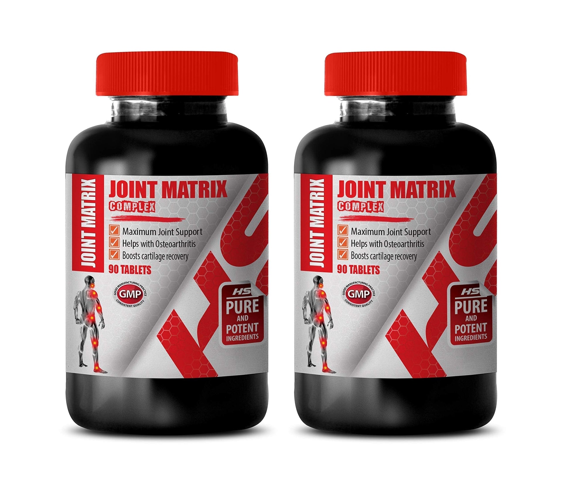 Enhanced Mobility - Joint Matrix Complex - Motion Blend, Strength and Mobility, Flex Formula, Functional Complex, Active Performance, Herbal Joint Formula, Total Body Support 2 Bottles 180 Capsules Healthy Supplements LLC Au supplements