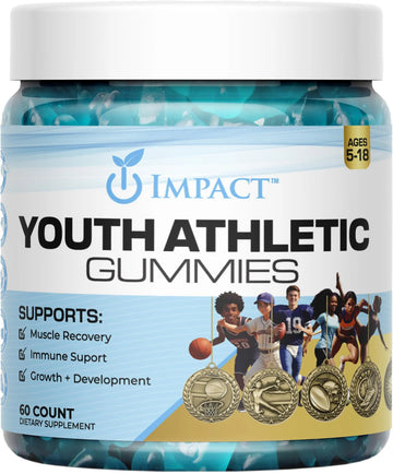 Youth Athletic Gummies – Kids Multivitamin Gummies with Essential Nutrients, Immune & Energy Support, Vegan & Gelatin-Free IMPACT Au supplements