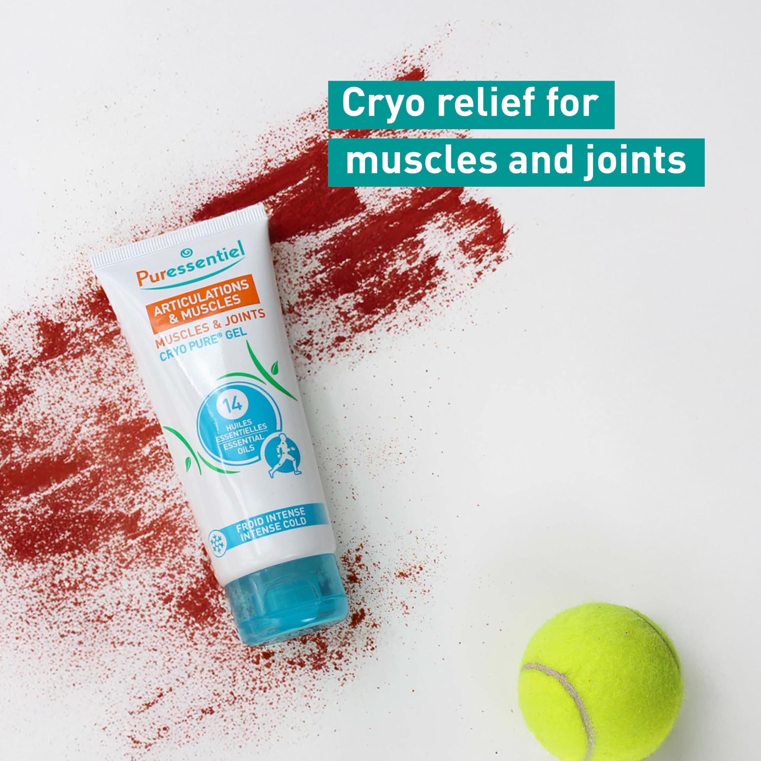 Puressentiel Muscles and Joints Cryo Pure Gel - Intense Cold Effect - Non-Sticky Formula with 14 Calming Essential Oils - Muscle Relaxer - 2.7 oz Puressentiel Au supplements
