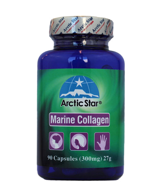 Arctic Star Marine Collagen-Vital Proteins Marine Collagen Peptides Supplement Pills for Healthy Skin Hair Nail - Hydrolyzed Collagen from Iceland - Joint Pain & Immune System Booster 90 Capsules Arctic StarUS supplements