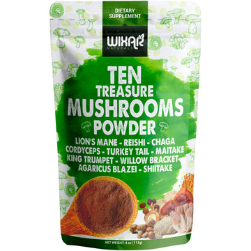Wixar Mushroom Powder - Ten Treasure Mushrooms Extract Supplement Blend for Coffee WIXAR NATURALS Au supplements