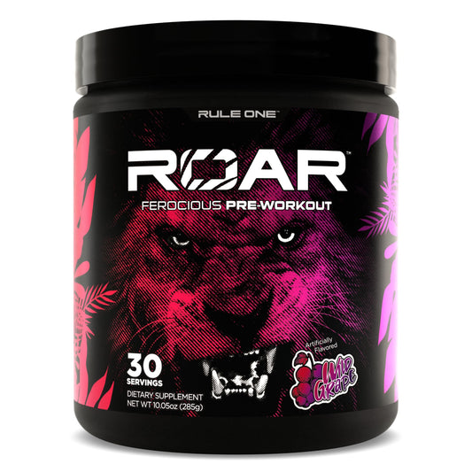 Rule 1 R1 Roar, Wild Grape - 10.05 oz - Pre-Workout Powder - with Creatine, Beta-Alanine Rule 1 ProteinsUS supplements