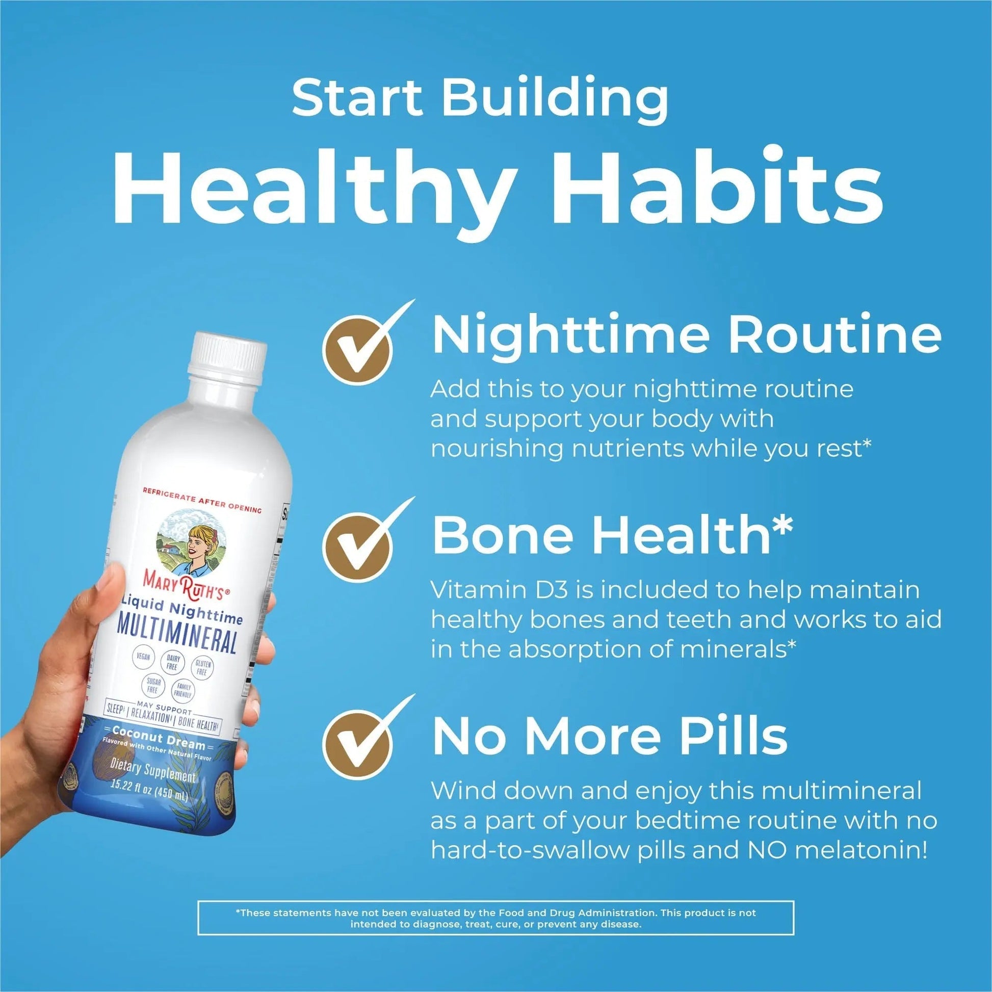 MaryRuth's Multivitamin Gummies for Women (Strawberry) & Liquid Nighttime Multimineral (Pineapple) | Clean Label Project Verified | MARYRUTH'S Au supplements