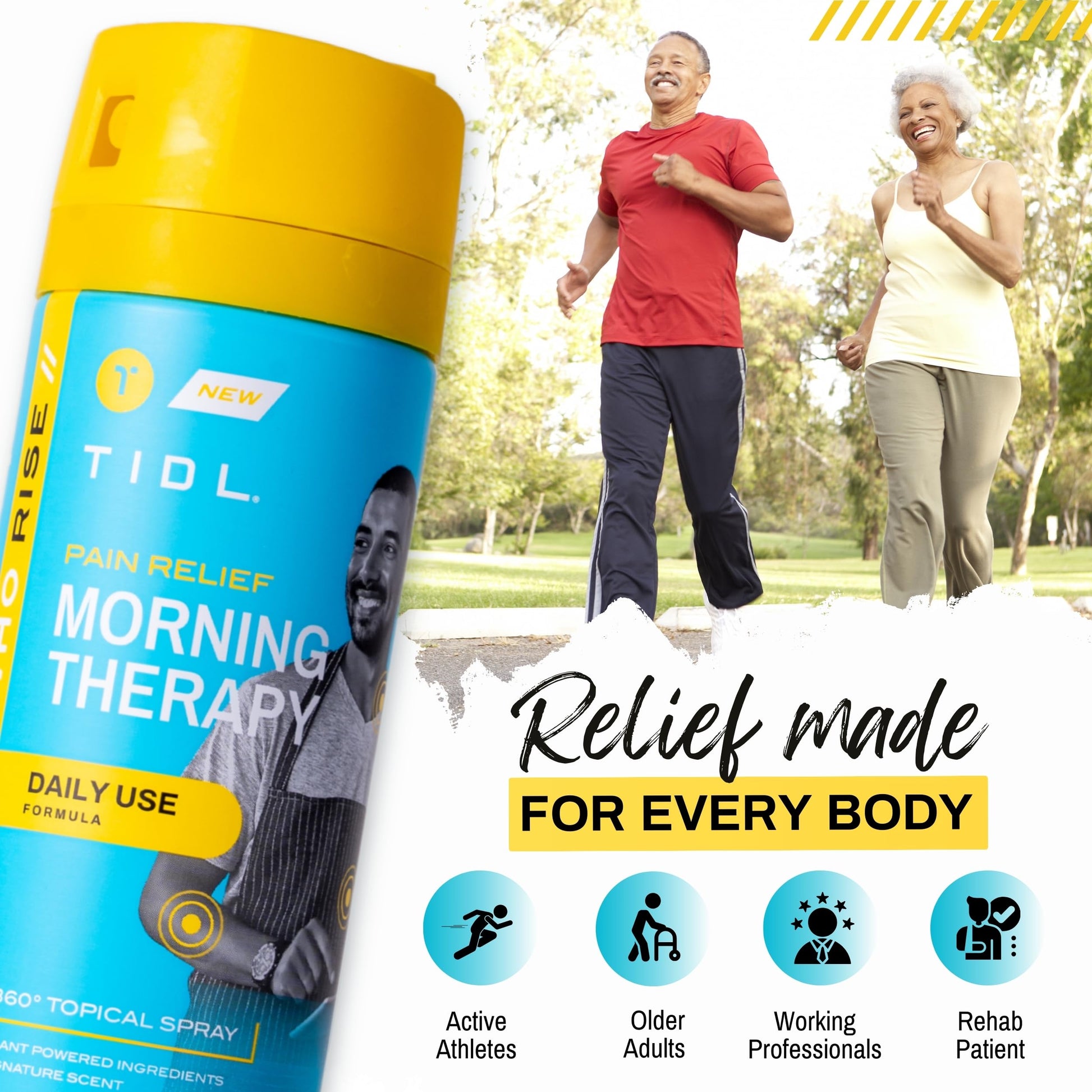 TIDL Pain Relief Spray Bundle – Morning, Cryotherapy & Evening Therapy – 3 x 3oz Sprays for Muscle, Joint, Neck, Back & Knee Pain Relief – Plant-Based Menthol Day & Night Care TIDL Au supplements