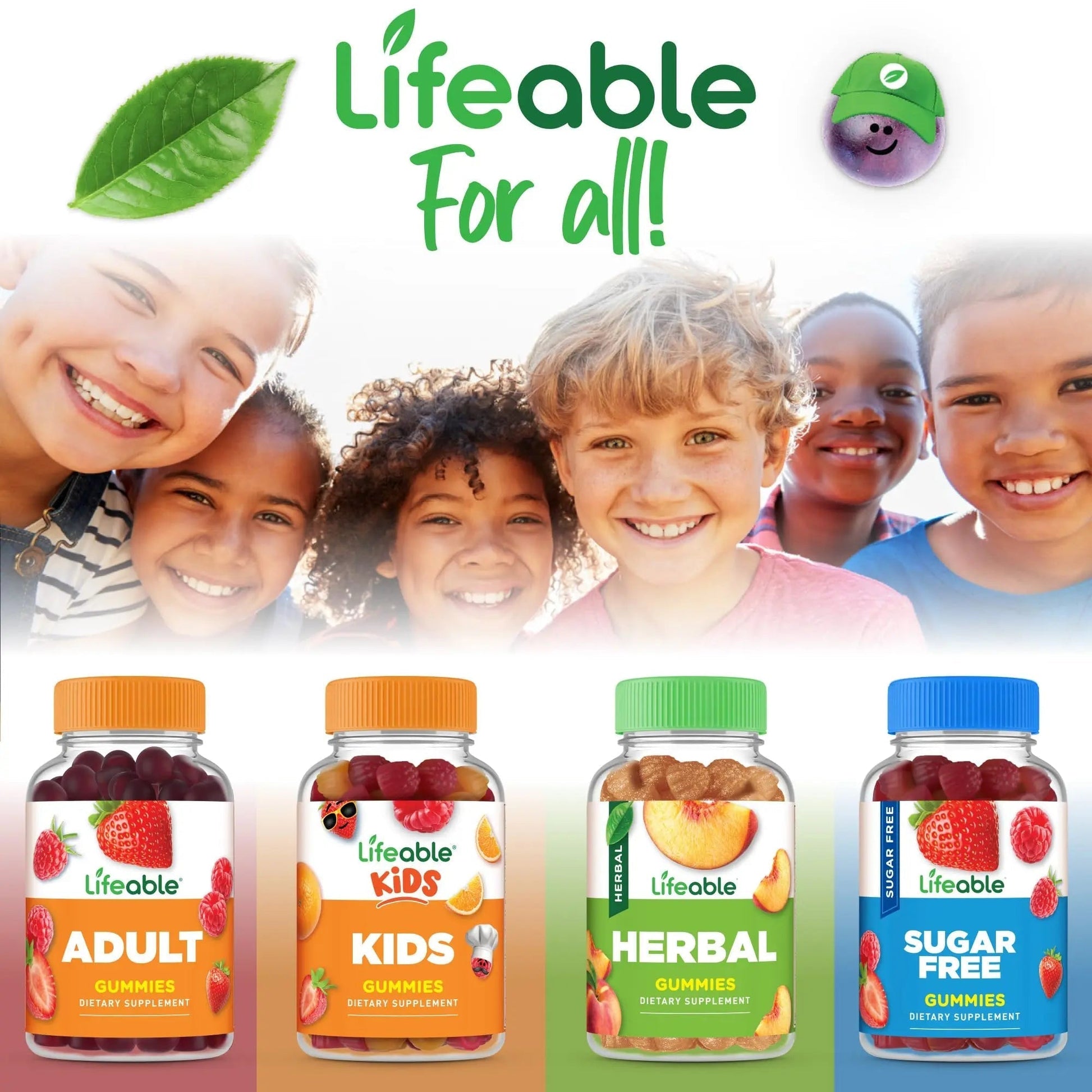 Lifeable Kids Multivitamin with Iron Gummies | Great Tasting Vitamins for Kids | Vegetarian Non-GMO Childrens Multivitamin | 90 Gummies Lifeable Au supplements