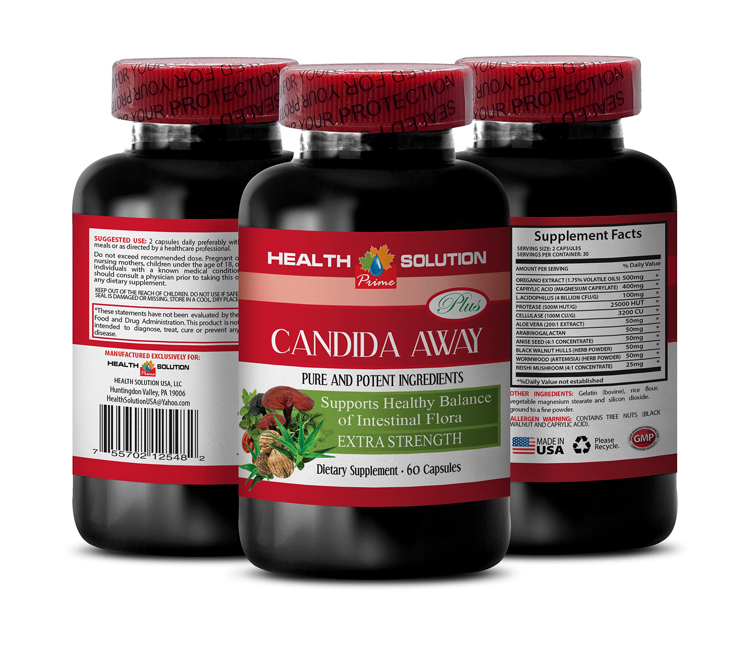 Immunity Support Supplement - Candida Away Plus - Candida Digestive - Candida Cleanse Extra Strength Health Solution Prime Au supplements