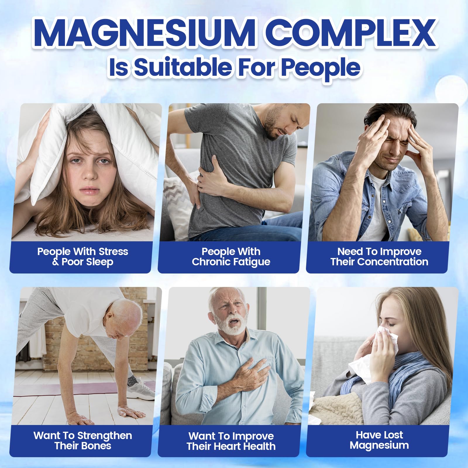 1000mg Magnesium Complex for Women & Men*, 8 Elemental with Magnesium Glycinate, Citrate, Malate, Taurate, Oxide, Carbonate, Aspartate, Orotate for Bones, Muscle, Recovery, Energy, Vegan, 90 Capsules VivoNu Au supplements