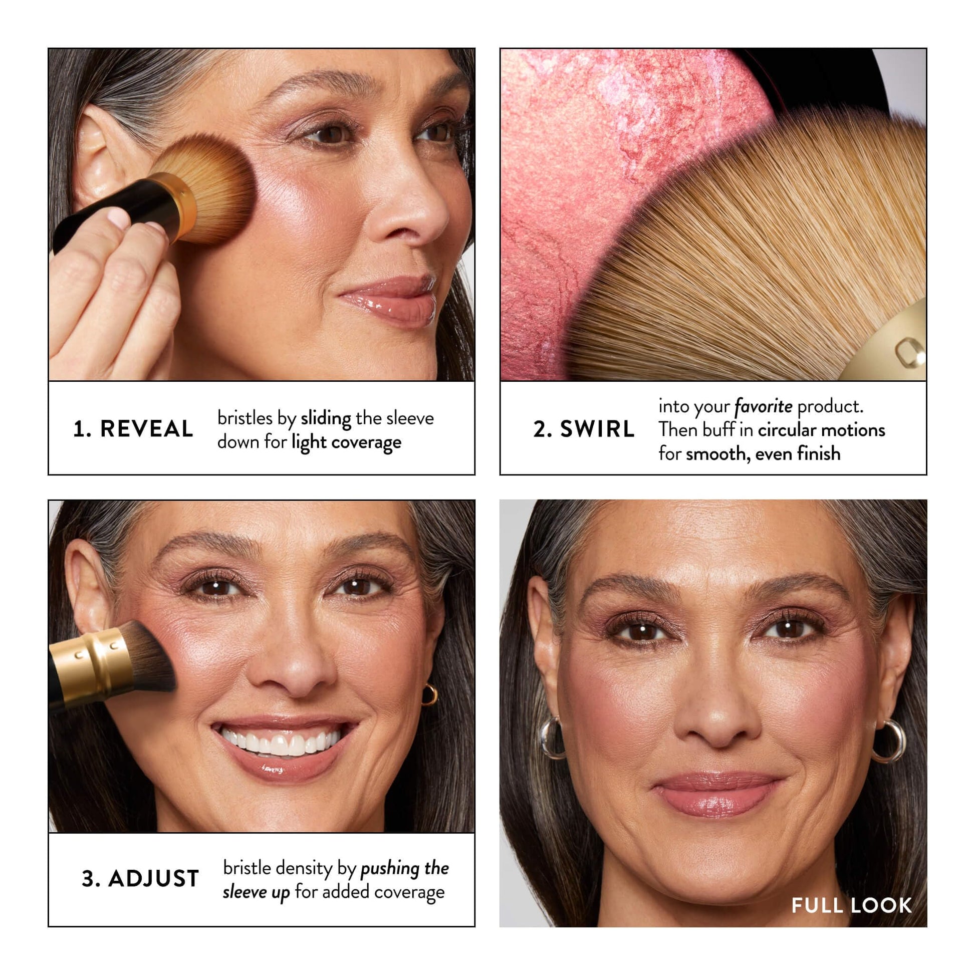 LAURA GELLER NEW YORK Cosmetic Professional Makeup Brushes - Cruelty-Free 02 Retractable Angled Kabuki Brush LAURA GELLER NEW YORK Au supplements