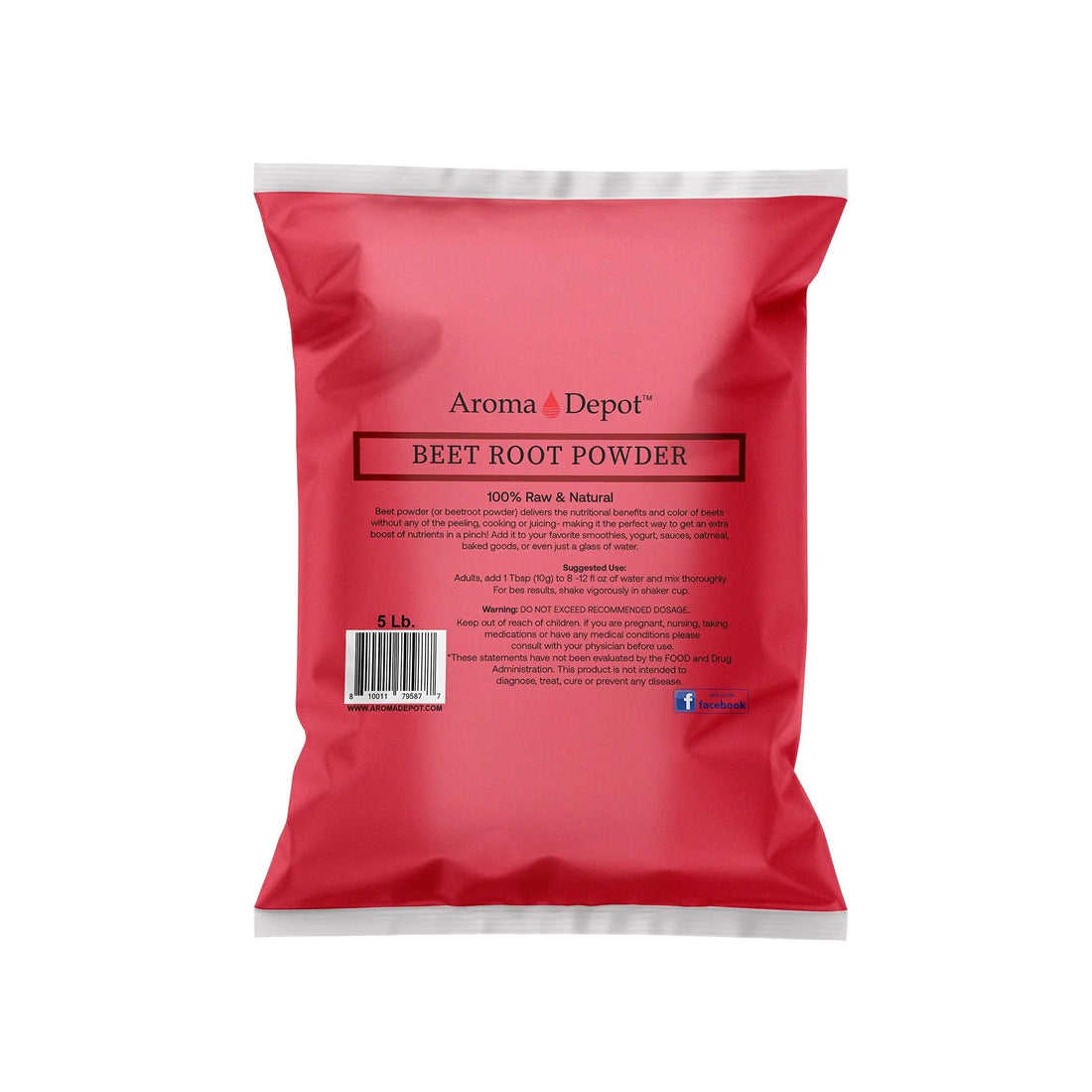 Beet Root Powder 5 lb. by Aroma Depot Raw & Non-GMO I Vegan & Gluten Free I Nitric Oxide Aroma Depot uk supplements
