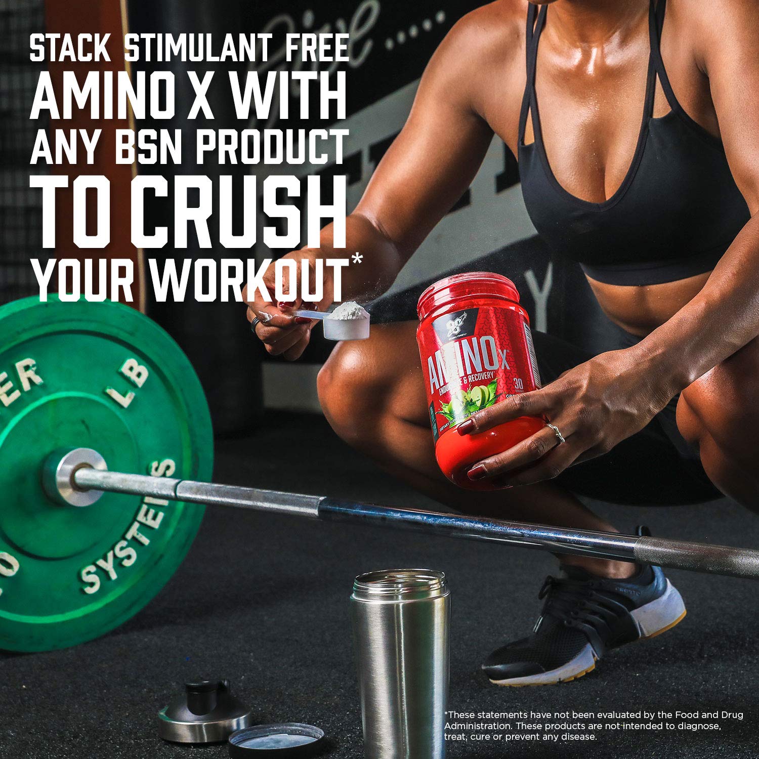 BSN Amino X Muscle Recovery & Endurance Powder with BCAAs, 10 Grams of Amino Acids, Keto Friendly, Caffeine-Free, Support Endurance, Zero Sugar, Blue Raz,