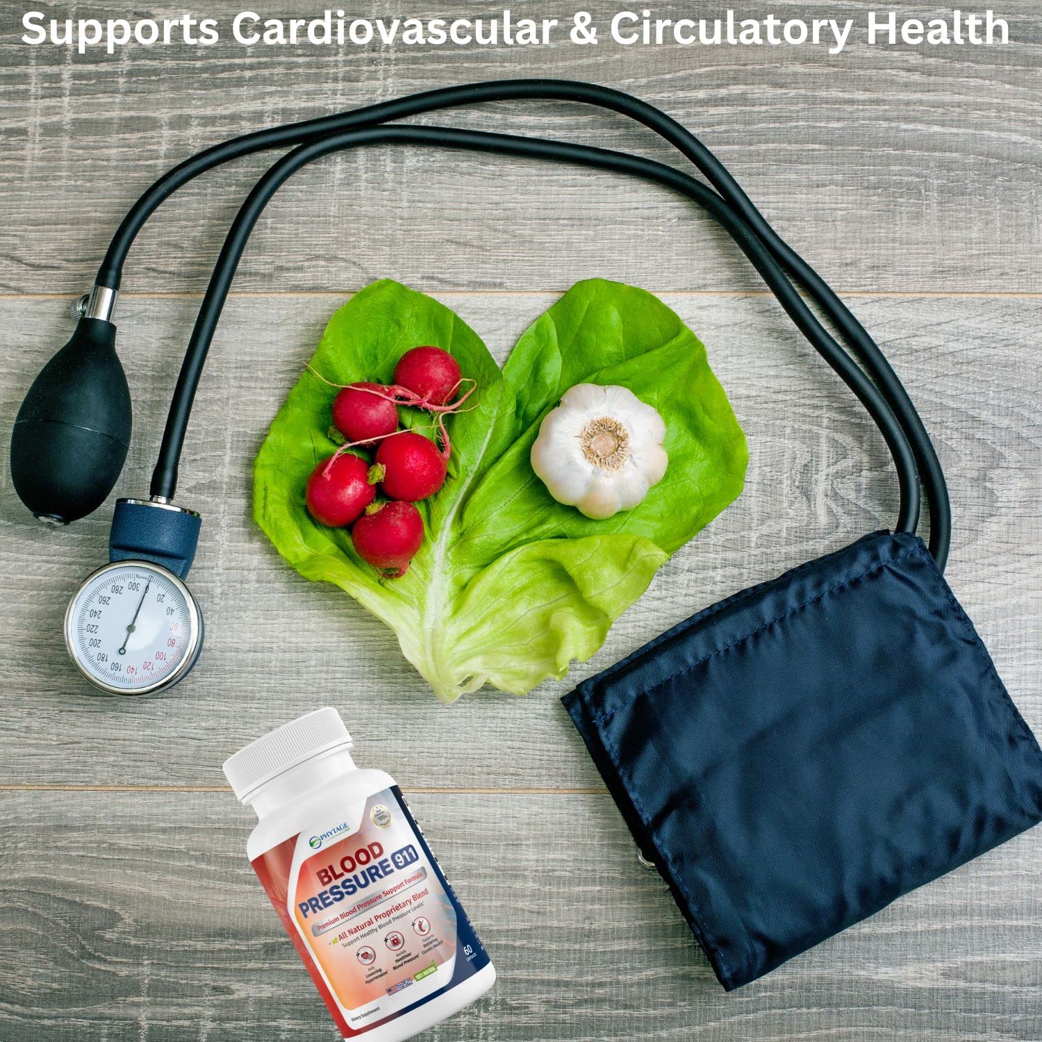 Phytage Labs Blood Pressure 911 Premium Supplement - BP Support Pills. 60 Capsules Phytage Labs Au supplements