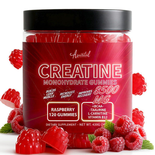 Asumtal Creatine Monohydrate Gummies for Men & Women, Creatine Monohydrate Supplement for Muscle Growth, Strength & Energy Support AsumtalUS supplements