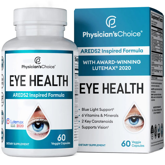 Areds 2 Eye Vitamins - Lutein, Zeaxanthin & Bilberry Extract - Supports Eye Physician's CHOICEAU supplements