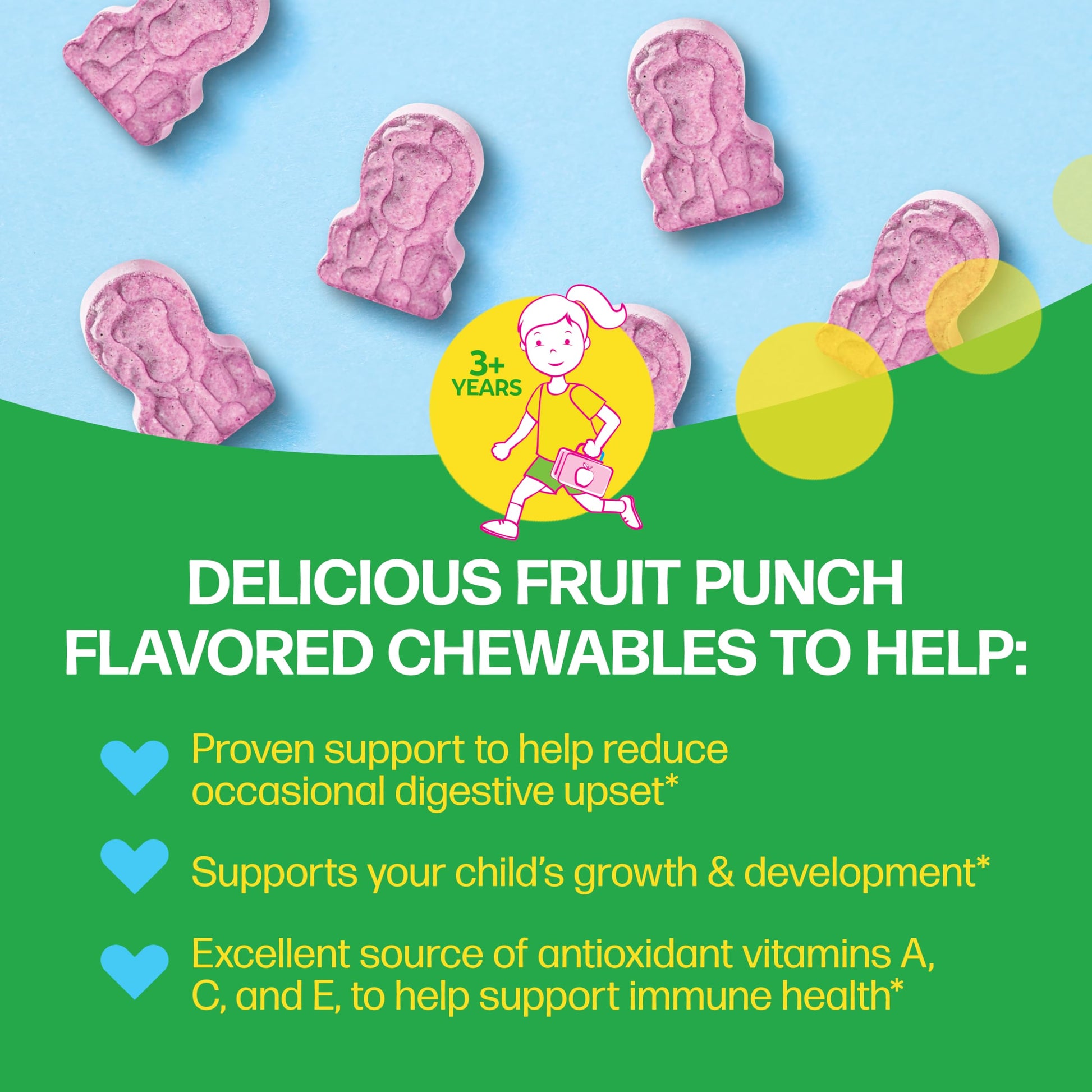 Culturelle Kids Complete Chewable Multivitamin + Probiotic For Kids, Ages 3+, 50 Count, Digestive Health, Oral Health & Immune Support CulturelleBuy Supplements Australia