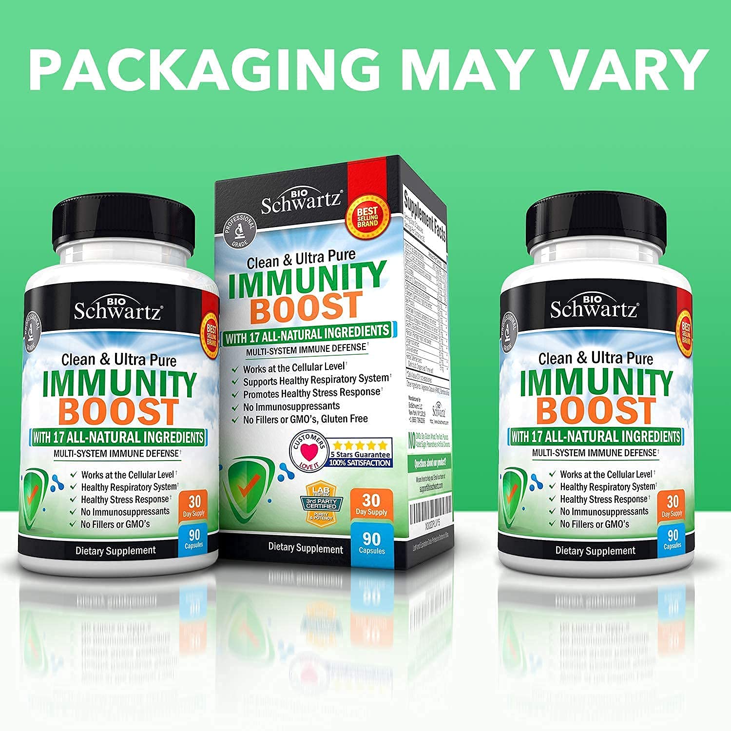 Immune Support Supplement with Vitamin C 1000mg Zinc Elderberry Extract Ginger BioSchwartz Au supplements