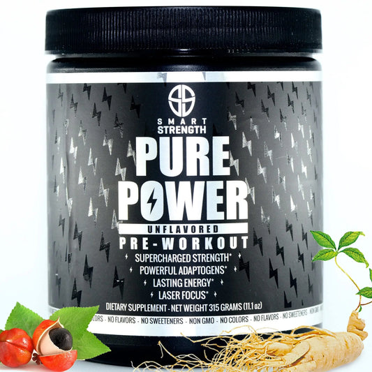 Pre Workout, Best All Natural PreWorkout Supplement. Pure Power, Healthy Pump, Clean SMART STRENGTHAU supplements