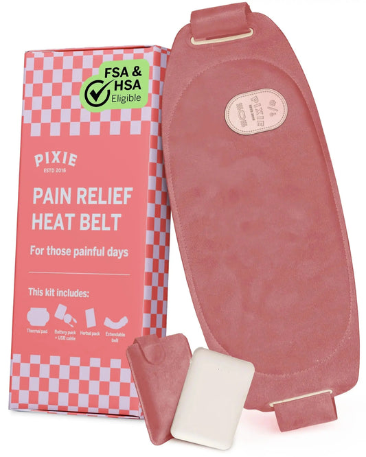 Pixie Period Heating Pad for Cramps - Thinnest Wearable Heating Pad for Feminine Care - Unnoticeable Under Clothes - Best Portable Pain Relief Heat Belt On The Market - Hours of Menstrual Pain Relief Pixie CupAU supplements