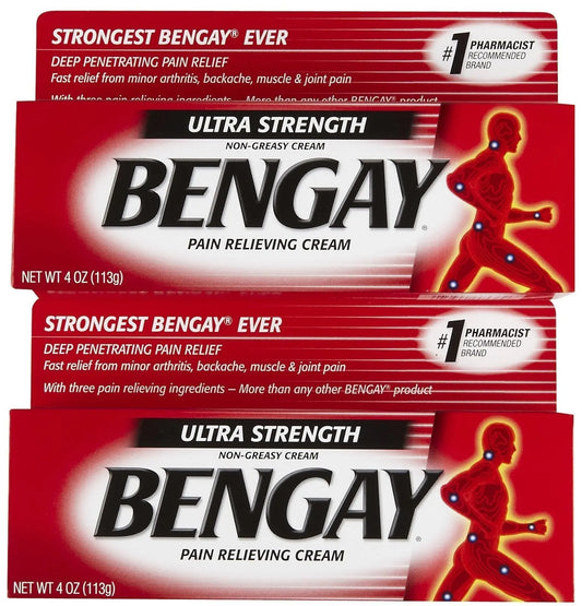 Bengay Ultra Stength Pain Relieving Cream, Non-Greasy-Ultra Strength, 2 pk BengayAU supplements