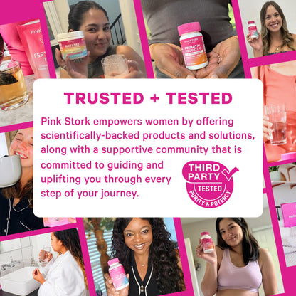 Pink Stork Organic PMS Support Sweets for Teens and Women - Simple & Natural Ingredients Vitamin B6 and Peppermint - Period, Digestion, Bloating, Mood Swings - 30 Drops Pink Stork buy supplements Au