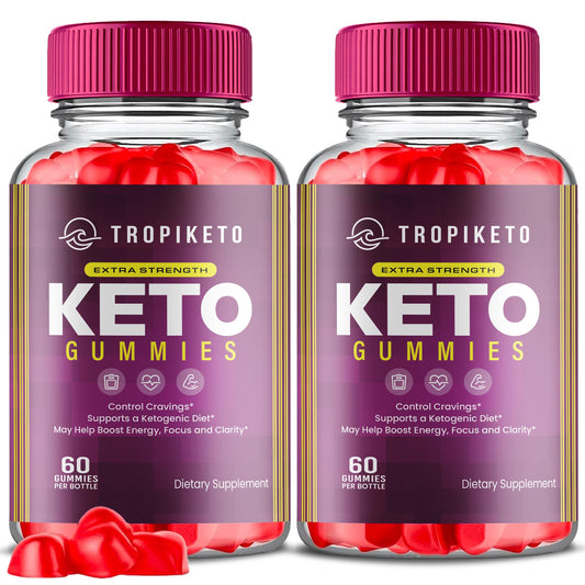(2 Pack) Tropiketo Keto ACV Gummies, Tropiketo Keto, Tropiketo Gummies Advanced ACV Titan LabsUS supplements