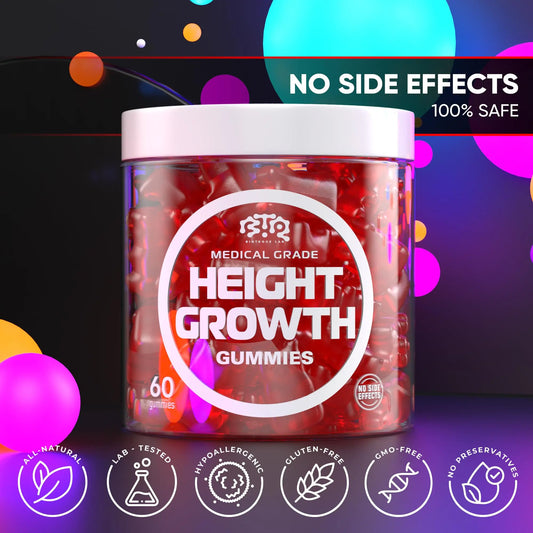 BIOTEQUELAB Height Growth Increase Gummies Vitamins, Grow Tall Supplement, Calcium, Magnesium, Zinc, Ashwagandha, BTQ BIOTEQUE LABAU supplements