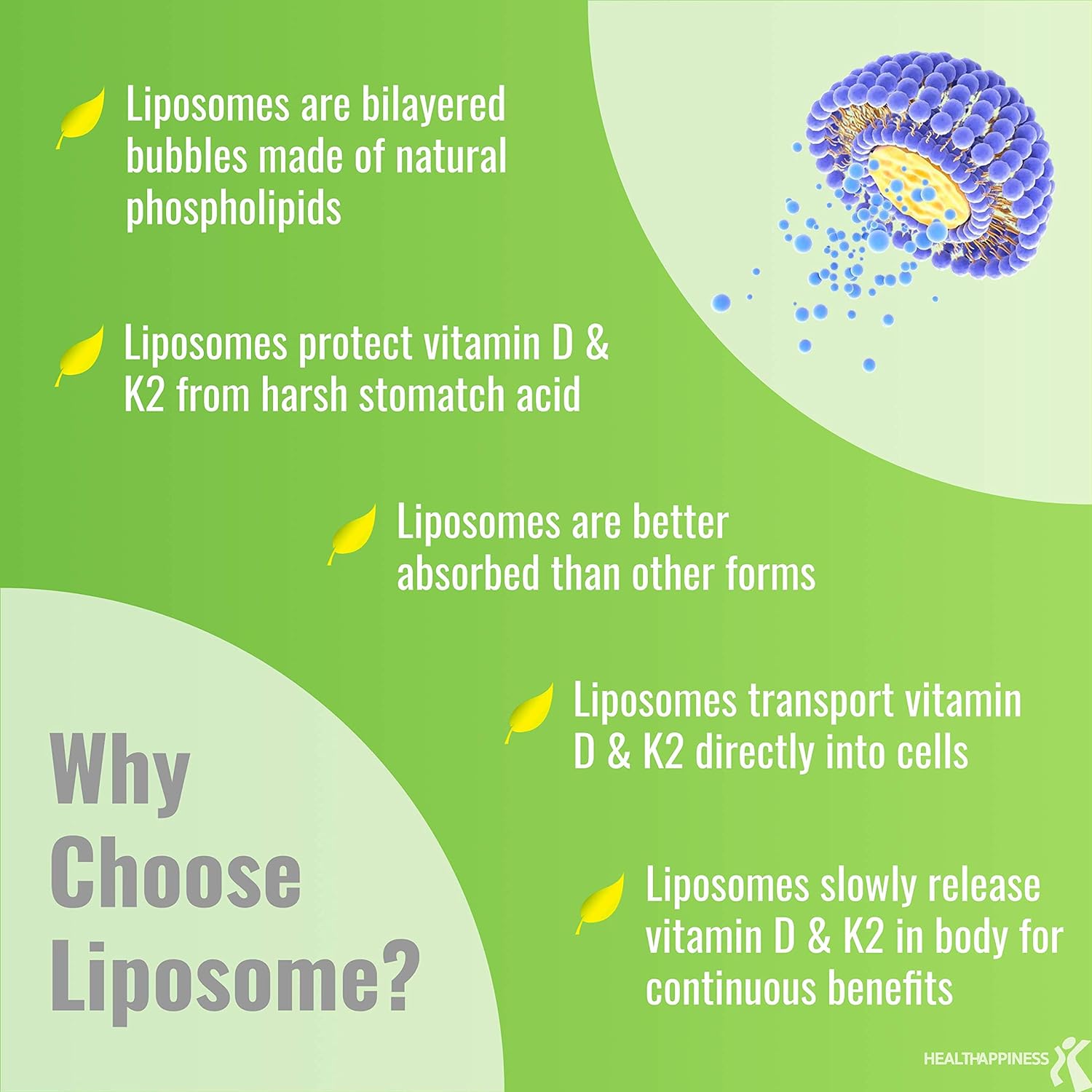 UpNourish Liposomal D3 & K2 MK-7, Advanced Absorption for Optimal Bone and Immun UpNourish Au supplements