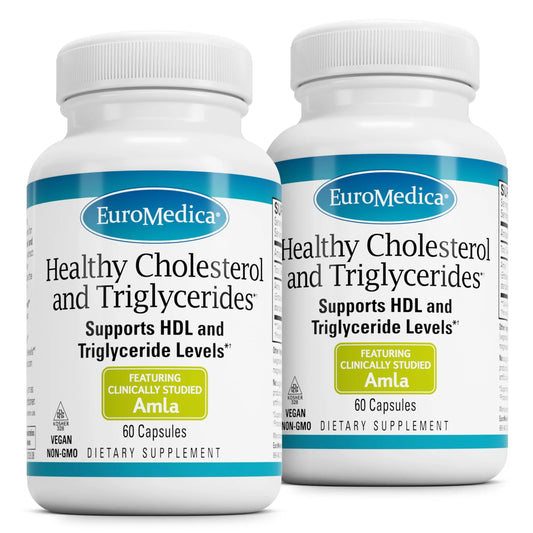 EuroMedica Healthy Cholesterol and Triglycerides - Antioxidant Supplement for Immune & Heart Support - Supplement to Aid Healthy Cholesterol & Triglyceride - 60 Capsules, 2 Pack (120 Capsules) EuroMedicaAU supplements