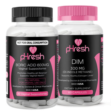 pHresh Boric Acid Suppositories and DIM Supplement ACE NUTRITION Au supplements