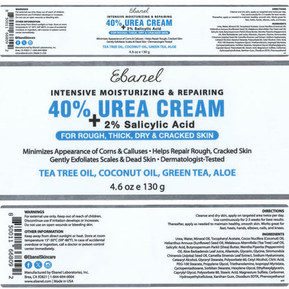 Ebanel Bundle of 40% Urea Cream 3-Pack and Callus Remover Gel Ebanel buy supplements Au