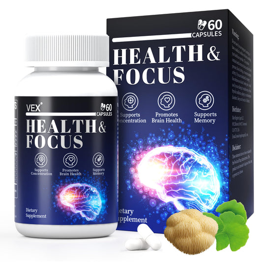 VEX Supplement – Memory & Clarity Support with Folic Acid, Vitamin B, Acetylcysteine, Bacopa Monnieri, Lion’s Mane, Ginkgo Biloba & Black Pepper – Cognitive, 60 Capsules VEXAu supplements