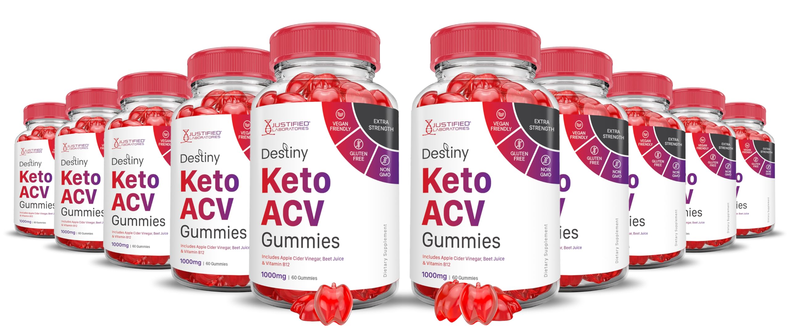 (10 Pack) Destiny Keto ACV Gummies Advanced Formula 1000MG Destiny Keto Gummies Justified Laboratories Au supplements