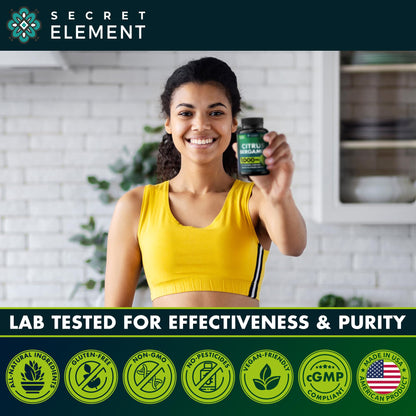 (2 PACK) Citrus Bergamot Extract 1000mg - Citrus Bergamot Supplement for Circulatory Health, Immunity, and Graceful Aging - 2x the potency of Citrus Bergamot 500mg Secret ElementUS supplements