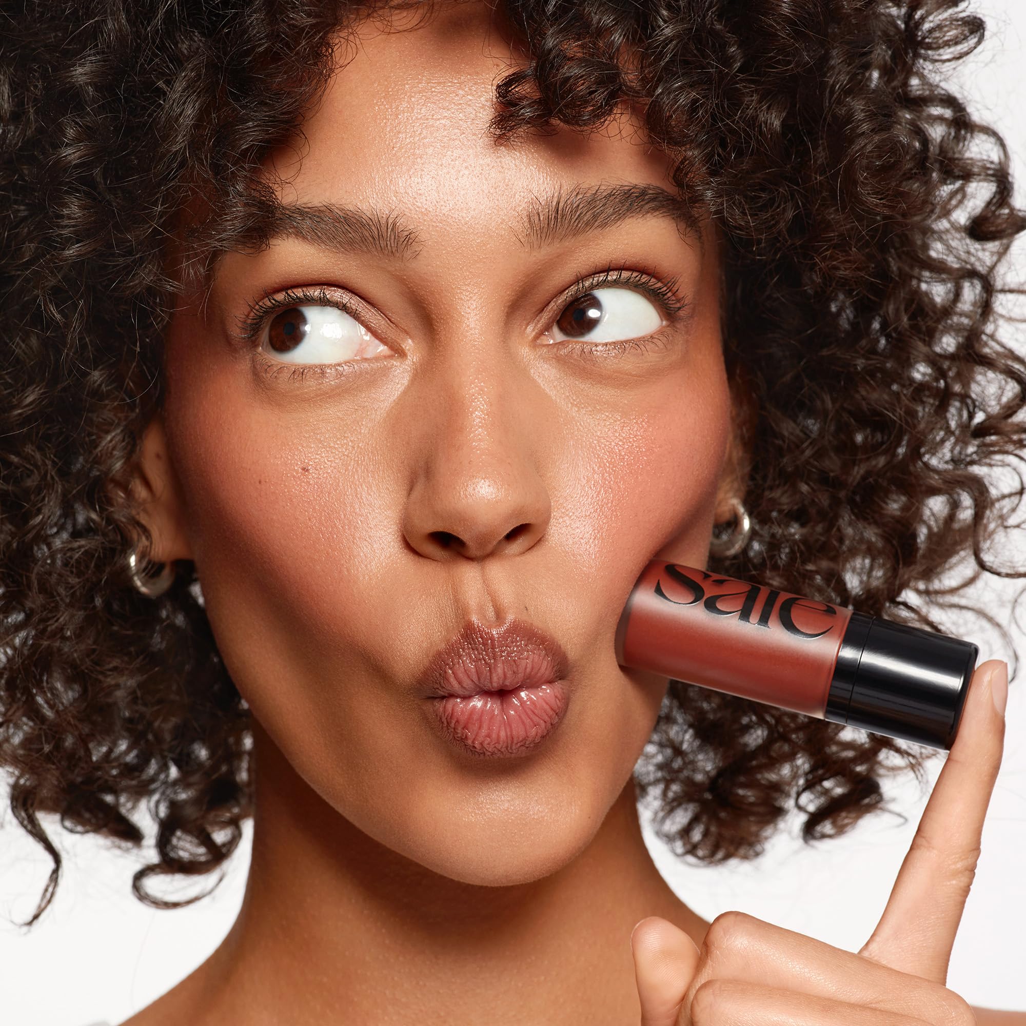 Saie Dew Liquid Blush for Cheeks - Hydrating Cream Blush Stick with a Blendable + Buildable Formula - Skincare Infused Dewy Cheek Tint for a Natural Flush - Glowy Makeup Essential - Spicy (.40 oz) SaieBuy Supplements Australia