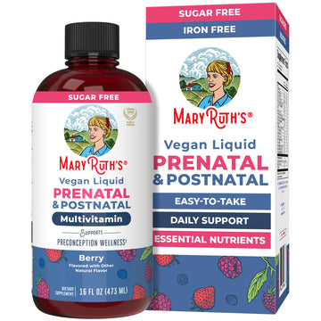 MARYRUTH'S Postnatal & Prenatal Vitamins for Women | Sugar Free | Womens Multivitamin for Pre-Conception, Pregnancy & Nursing | Ginger
