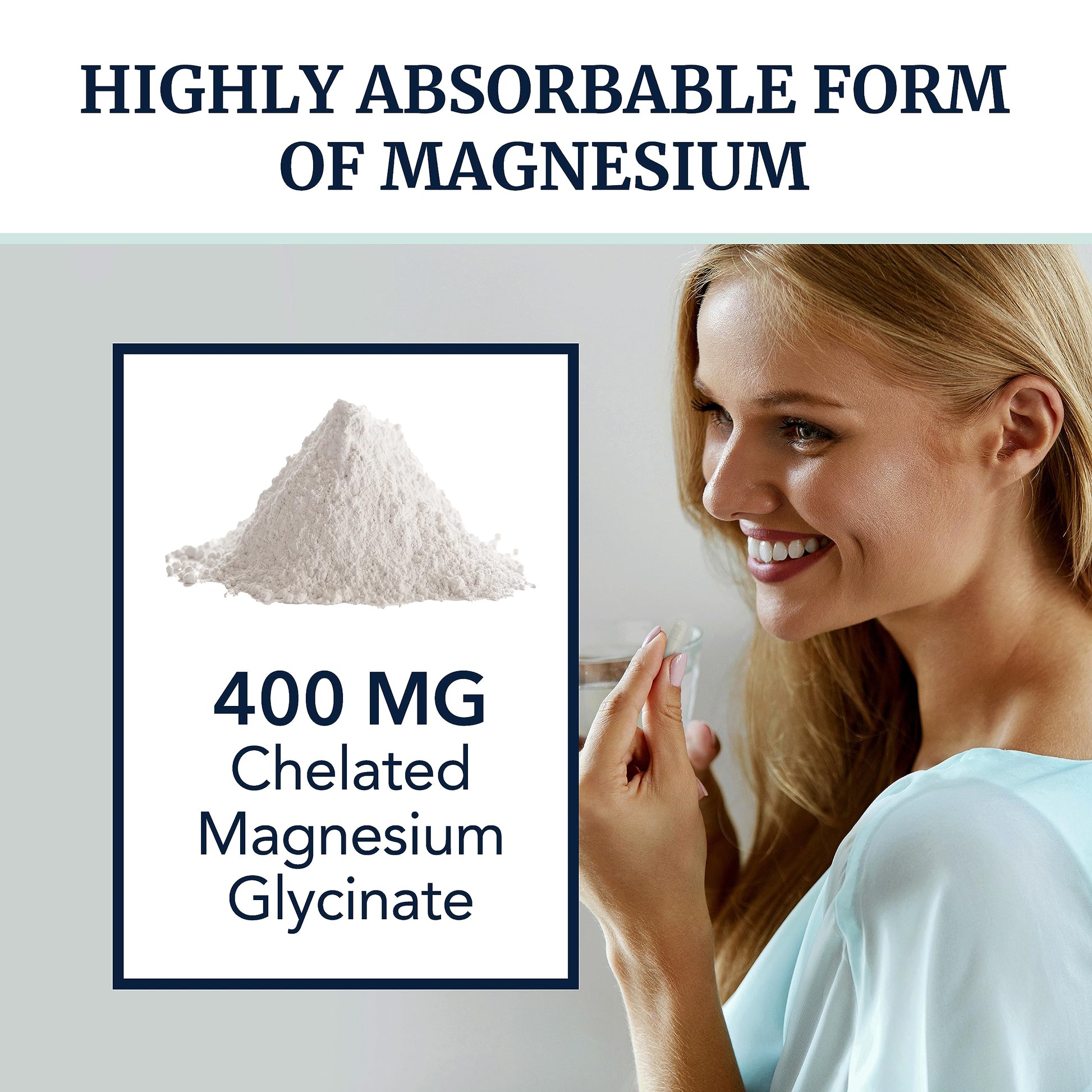 Magnesium Glycinate 400mg | Chelated Bisglycinate for Muscle Relaxation, Bones Nobi Nutrition Au supplements