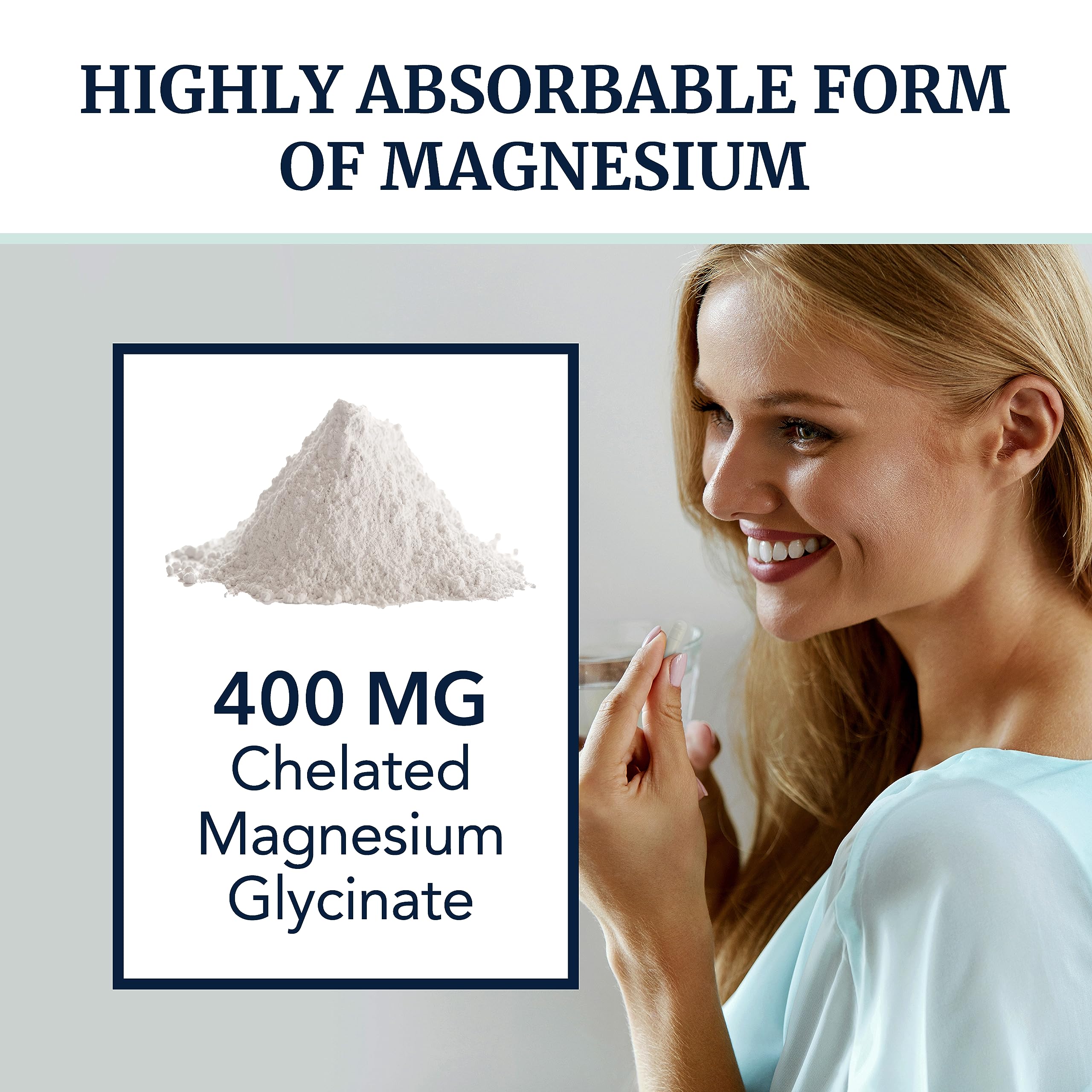 Magnesium Glycinate 400mg | Chelated Bisglycinate for Muscle Relaxation, Bones Nobi Nutrition Au supplements