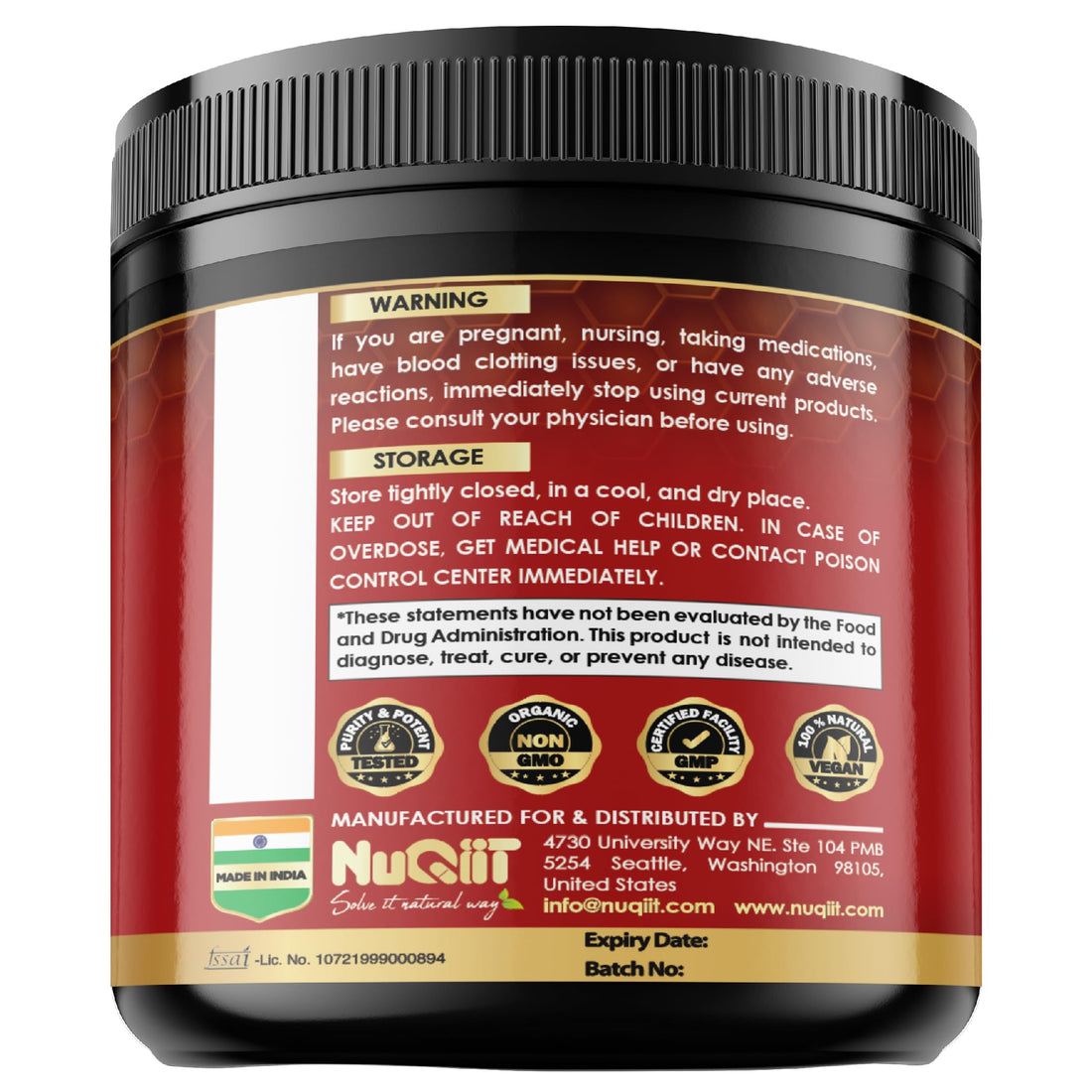 9in1 Clove Supplement Rich in Vitamins & Minerals for Digestive, Immune System, Bone & Heart Health with Cinnamon, Turmeric, Ginger, Cardamom, Garlic, Wormwood, Black Walnut - 60 Capsules - 30 Days NUQIIT Au supplements