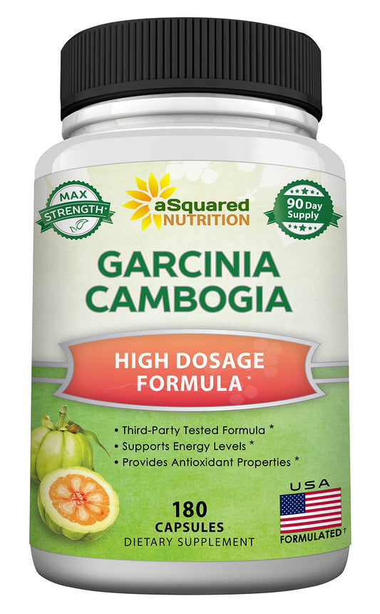 aSquared Nutrition Garcinia Cambogia 1600mg-180 Capsules-Natural Pure Extract Pills aSquared NutritionAU supplements