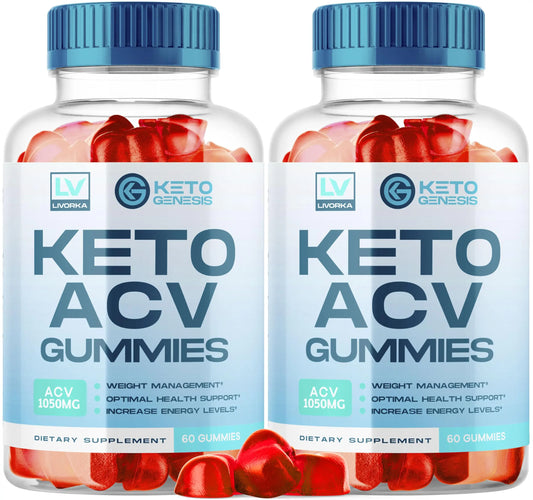 2 Pack - Keto Genesis Keto ACV Gummies Advanced Weight Loss, Genesis ACV, Genesis LIVORKAAU supplements