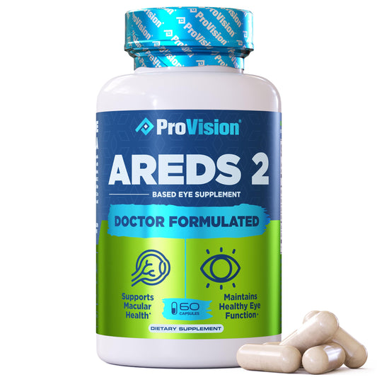 Provision AREDS 2 Eye Vitamins - Enhance Vision Supplements - Lutein Zeaxanthin Vision Complex - 60 Eye Supplement Capsules ProVisionAu supplements